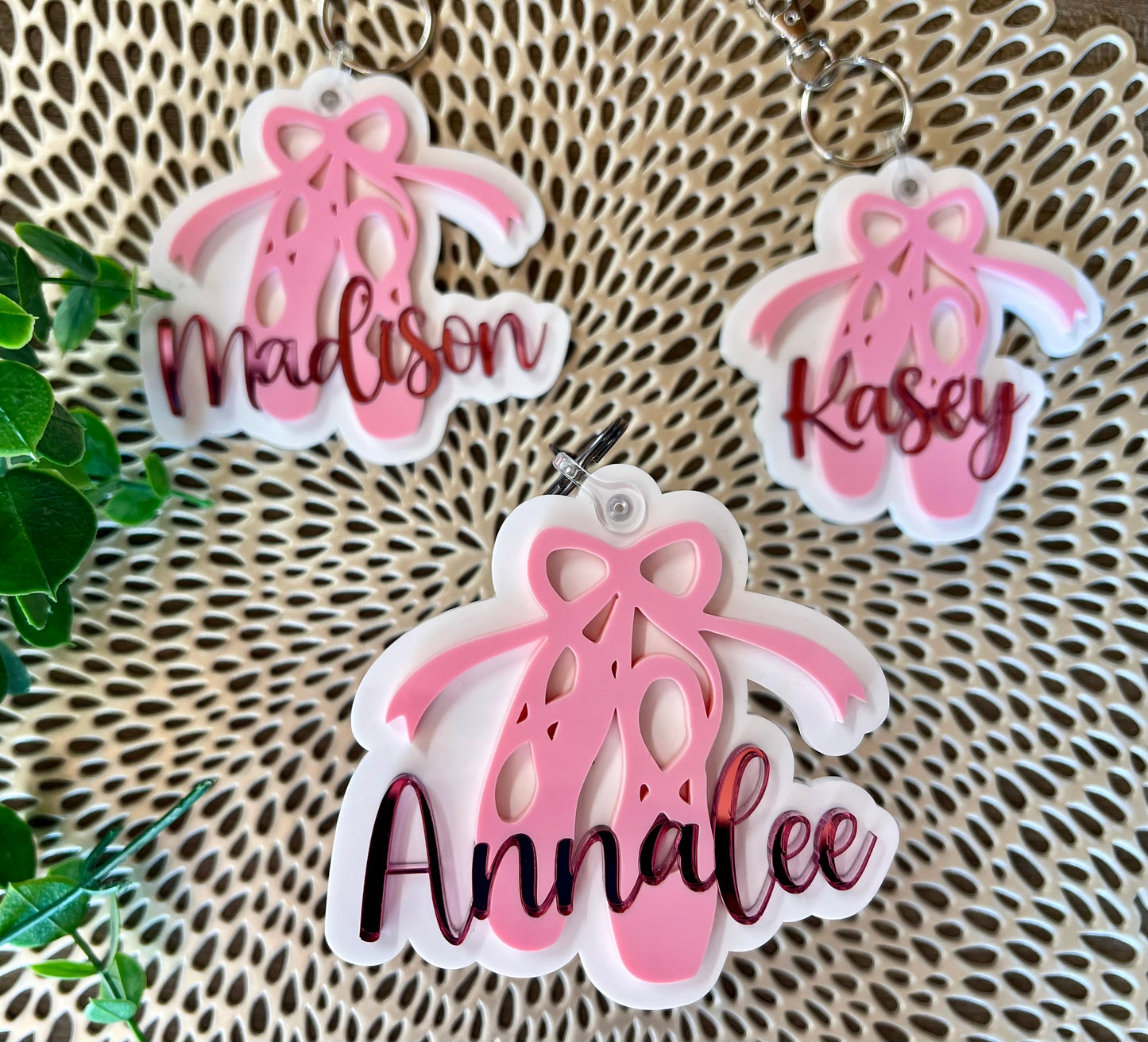 Ballet Slipper Bag Tag