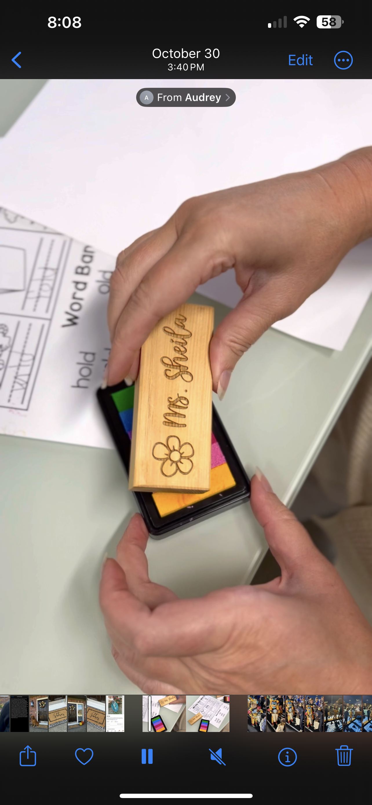Teacher Stamp Gift Set - Personalized