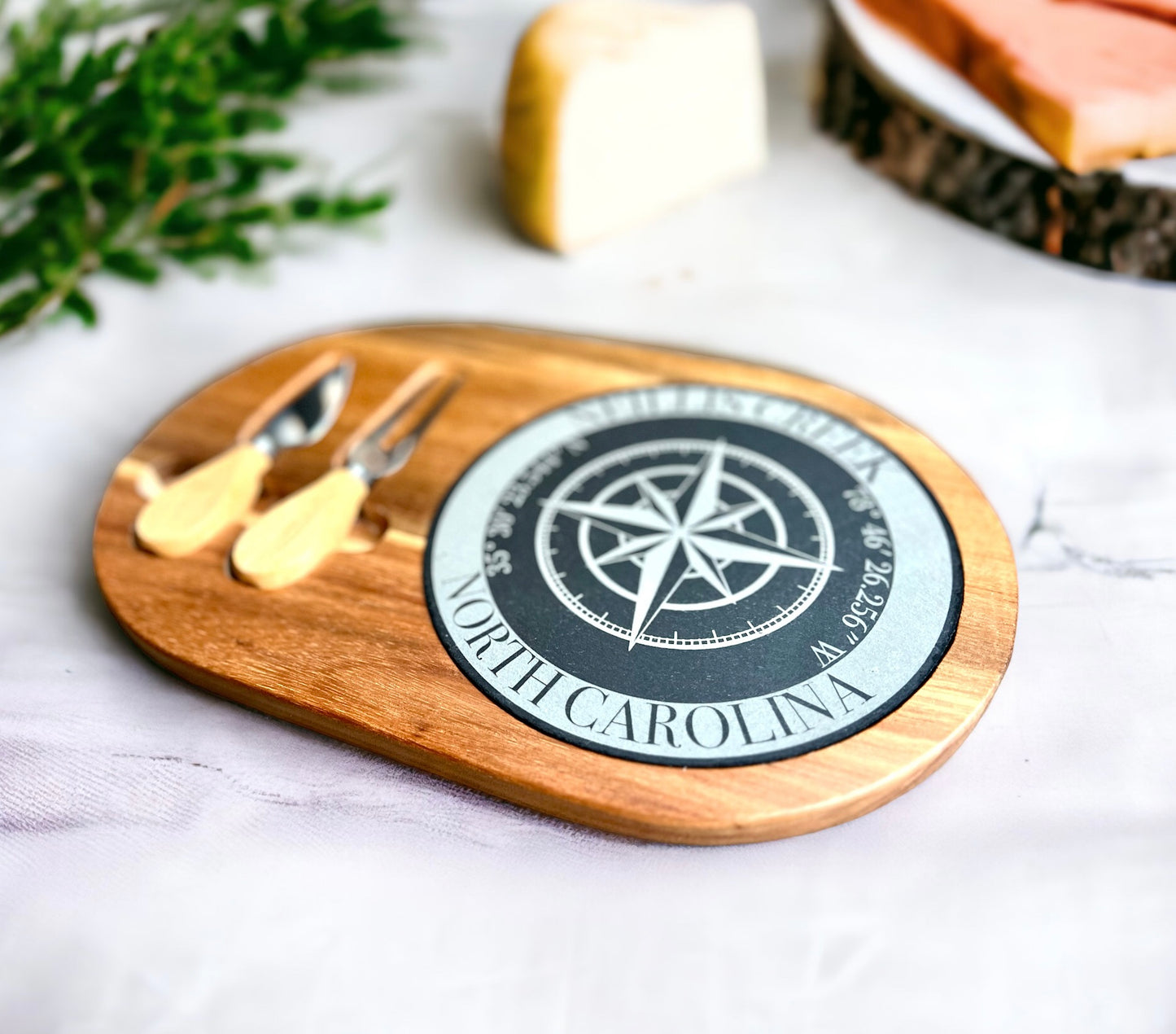 Cheese Board and Knife Set - Personalized