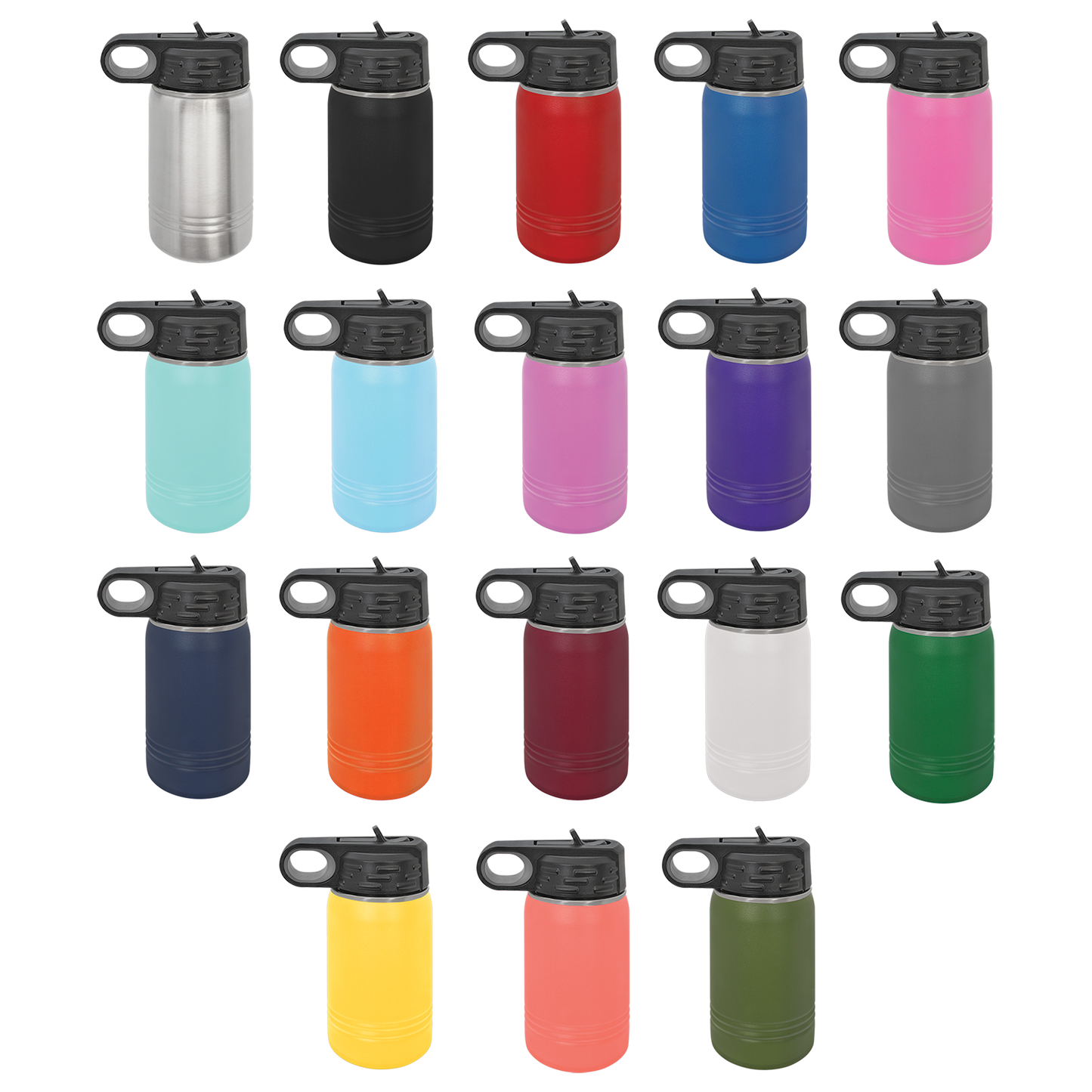 12 oz Stainless Steel Water Bottle
