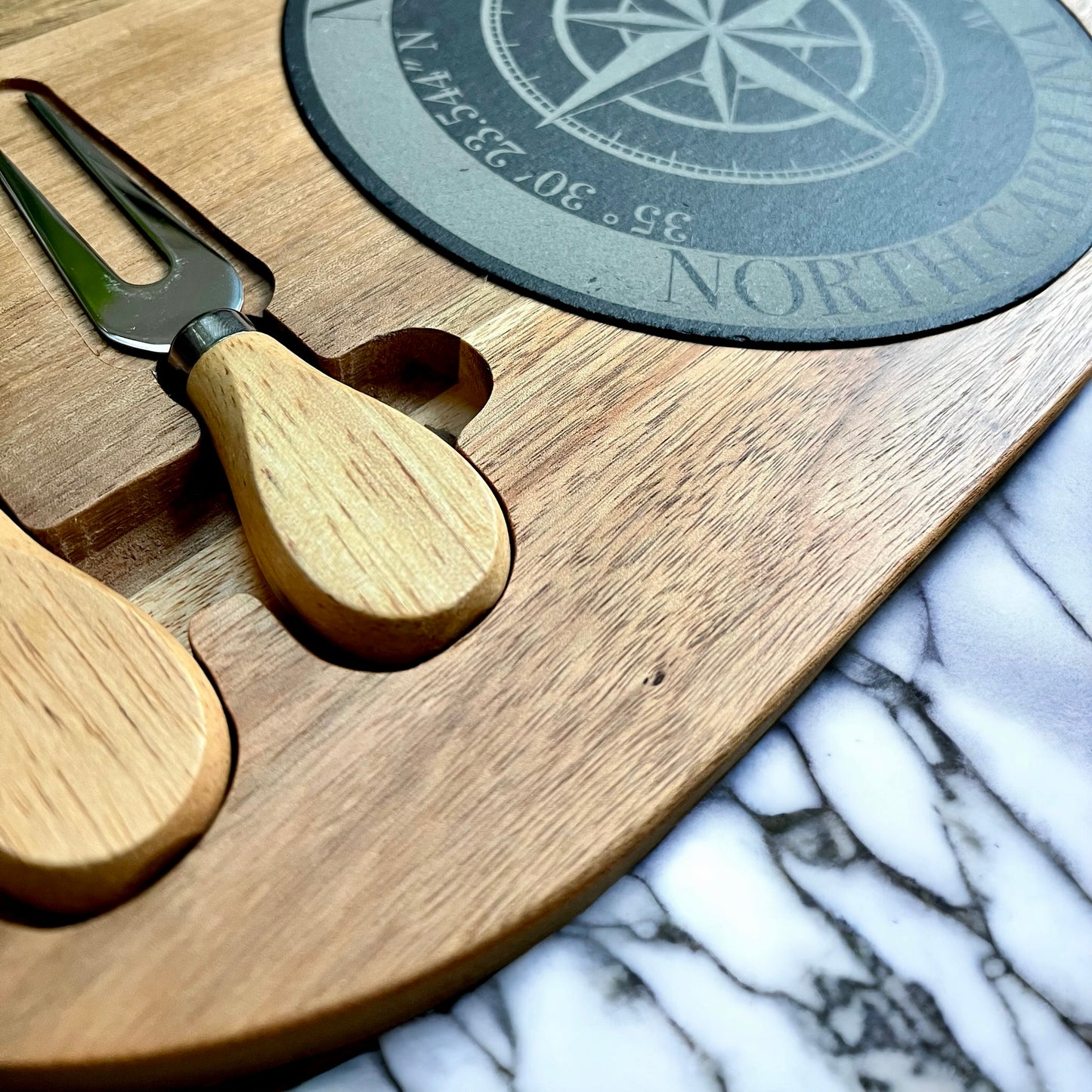 Cheese Board and Knife Set - Personalized