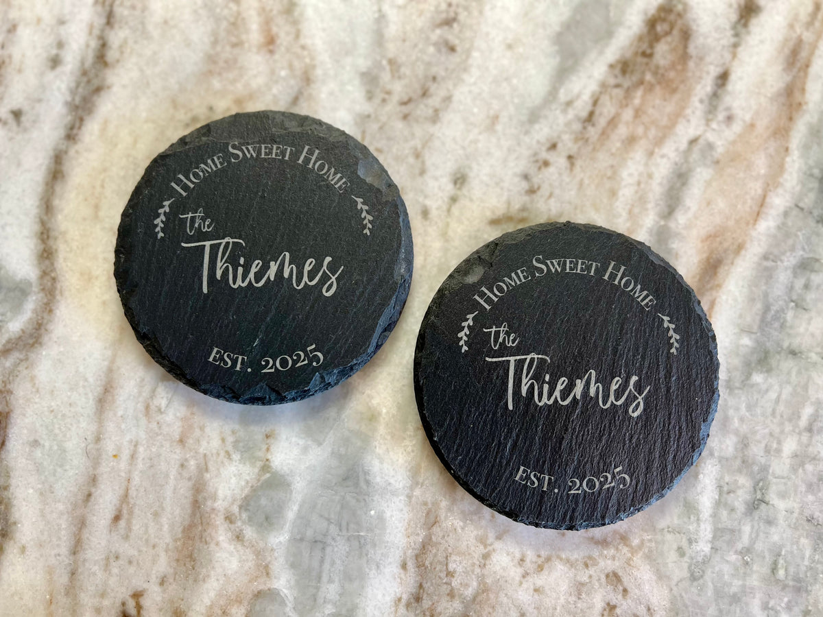 4" Slate Coasters