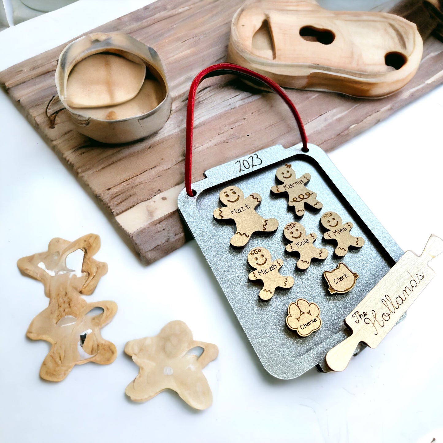 Gingerbread Family Baking Ornament