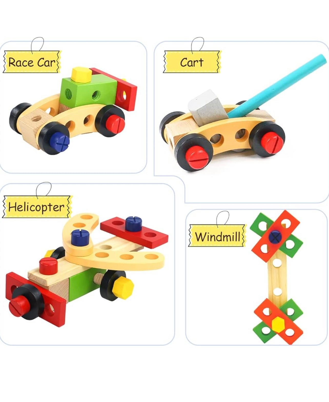 34 Piece Wooden Tool Toy Kit - Personalized