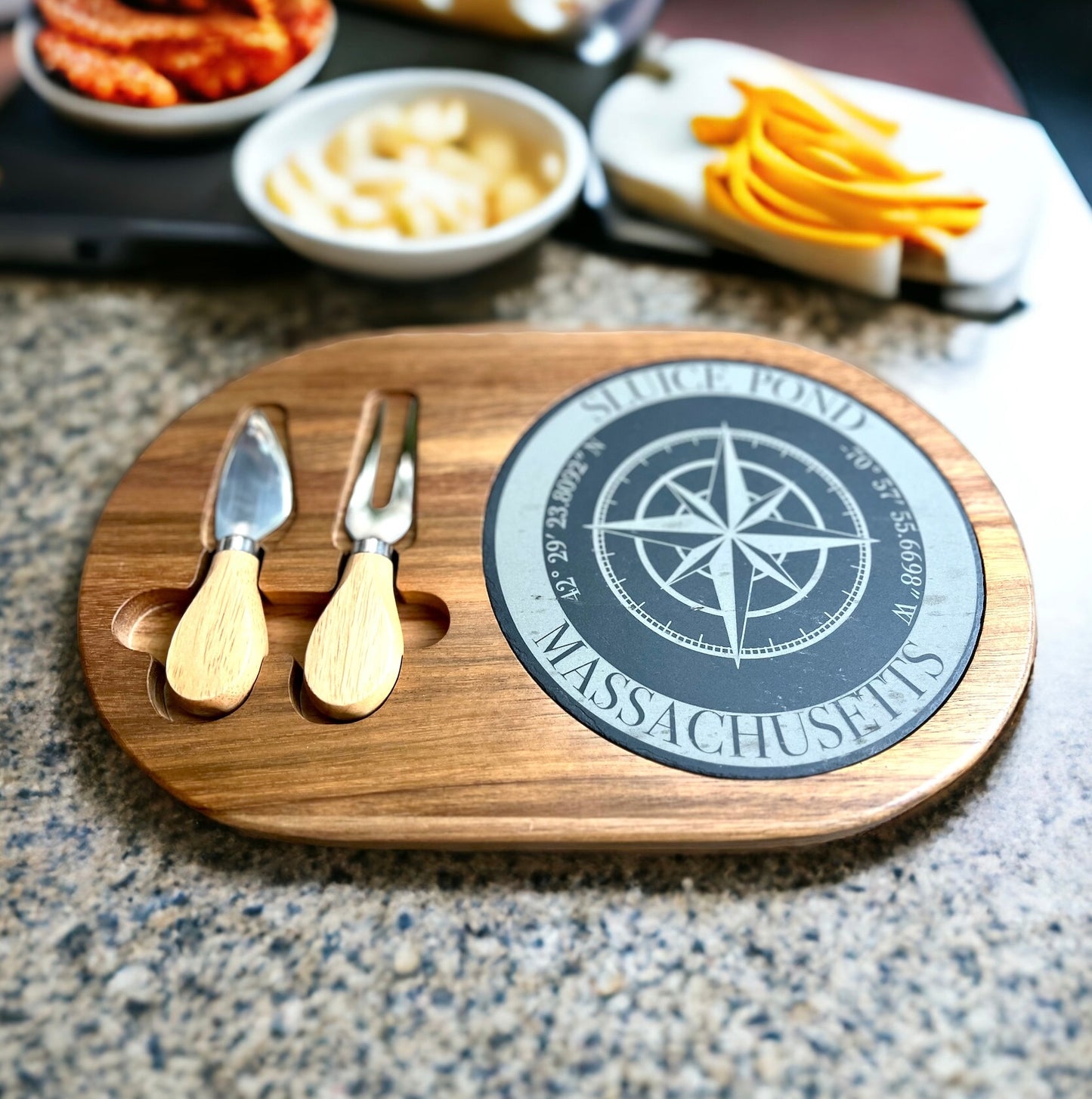 Cheese Board and Knife Set - Personalized