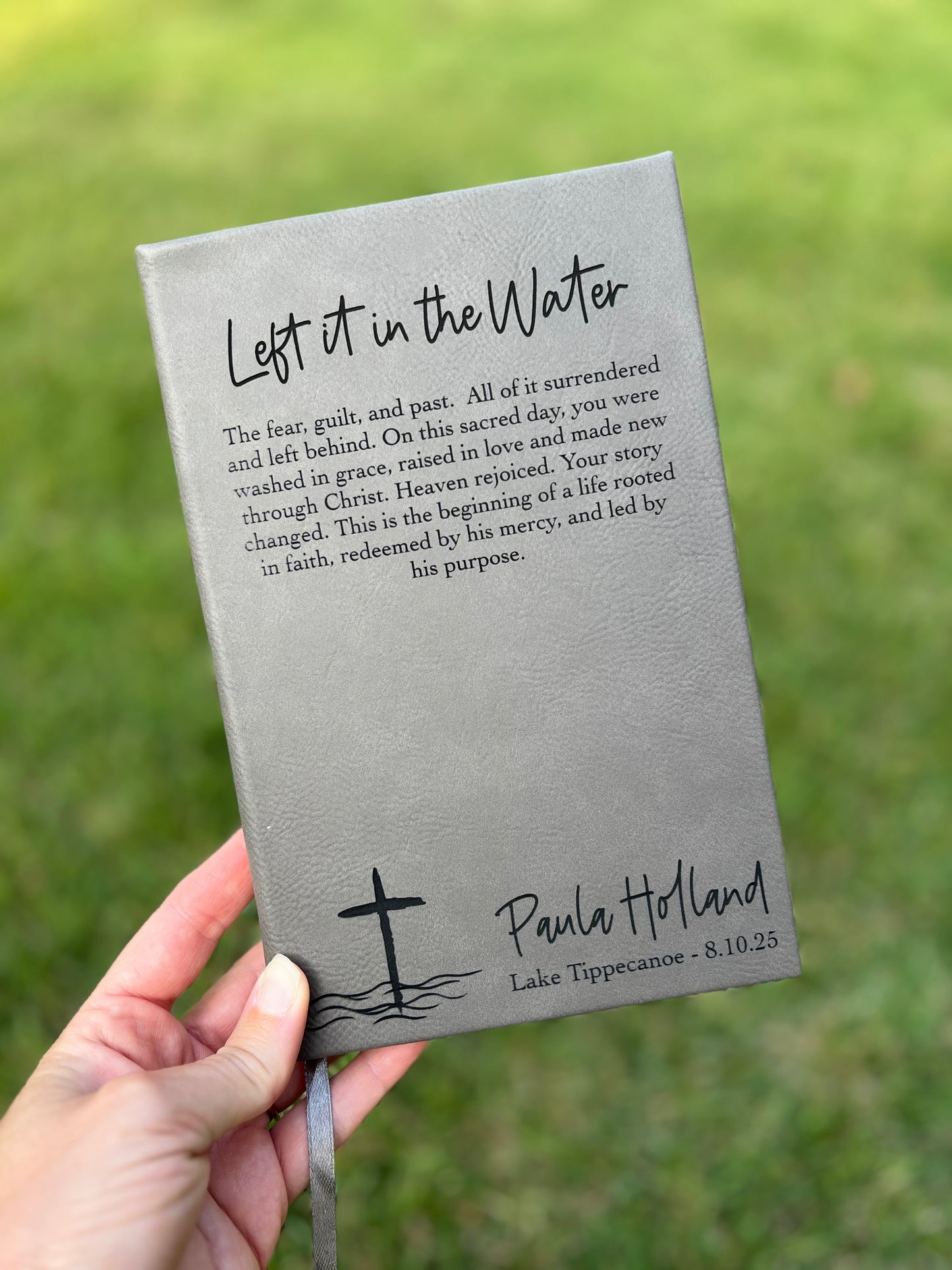 Left it in the Water – Personalized Baptism Journal