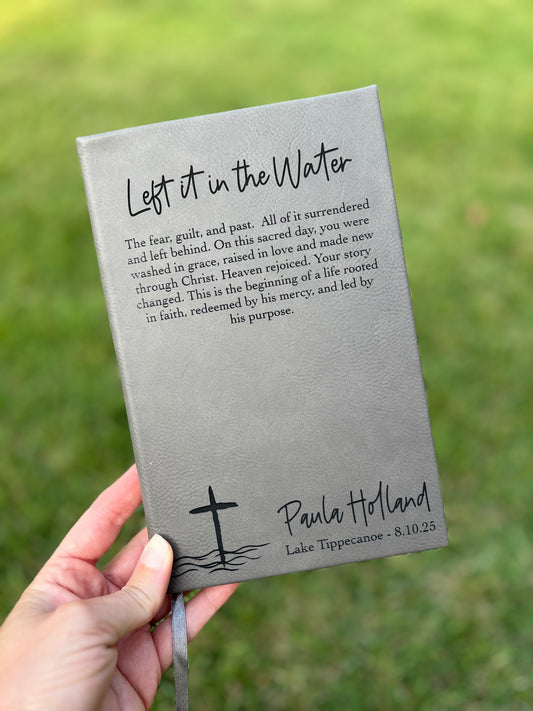 Left it in the Water – Personalized Baptism Journal