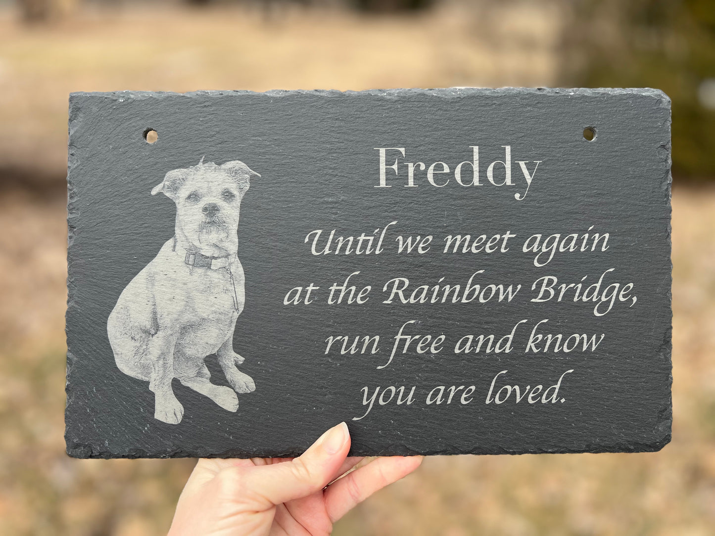 Slate Memorial Plaque