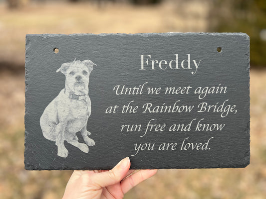 Slate Memorial Plaque