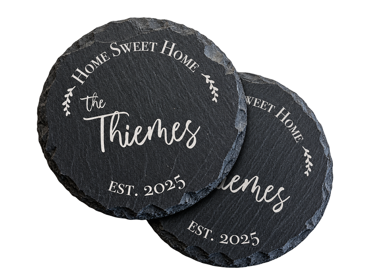 4" Slate Coasters